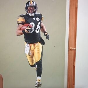 Football Player Wall Decal - Black and Gold